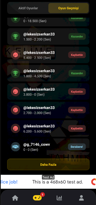 Kelime Tahmin Ekran Görüntüsü 6